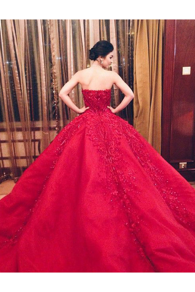 2020 Luxury Red Off Shoulder Ball Gown Prom Dresses 2022 Red With 3D Floral  Applique And Beads Perfect For Evening Events, Dubai Quinceaneras, And  Fiesta From Manweisi, $272.94 | DHgate.Com